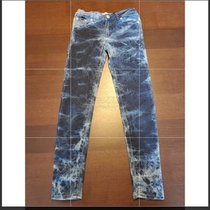 Levi's 710 super skinny reverse tie dye je…